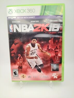 Microsoft Xbox 360 NBA 2K16 Video Game - Green Case, Red Cover Art